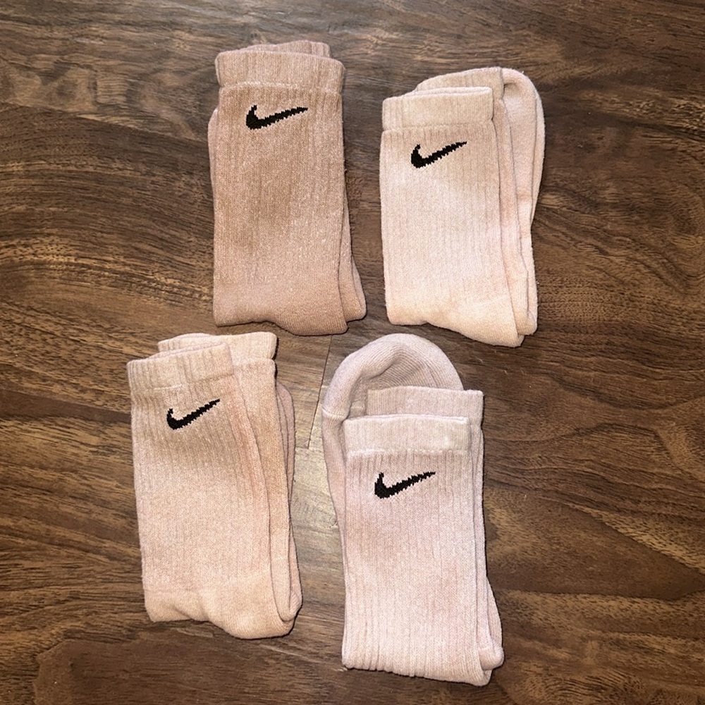 Nike Crew Socks Brown Shades - Bundle of 4